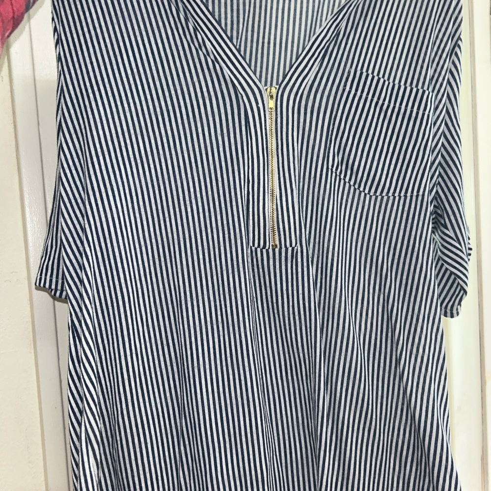 Striped Black and White womens Shirt